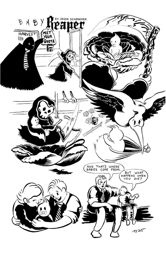 Baby Reaper Original Comic Art