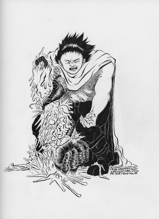 Tetsuo Triumphant Original Ink Drawing