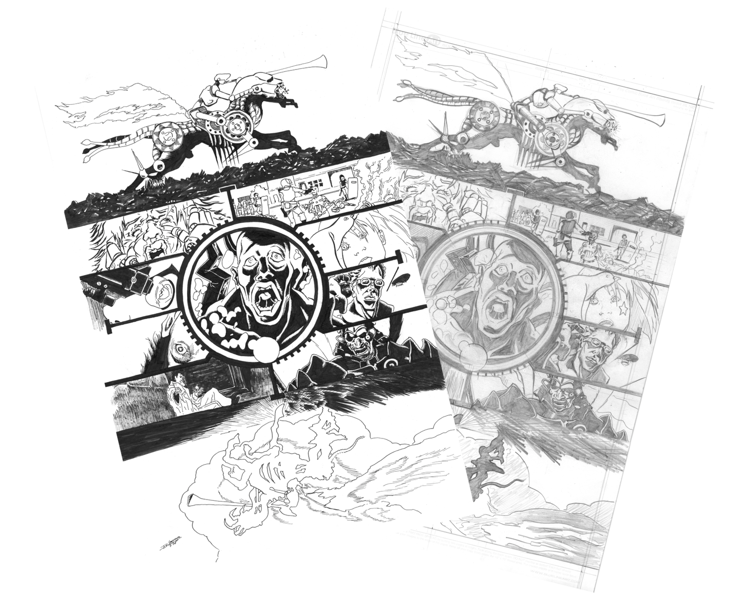Kayfam Presents Otaku No Gaijin: Animatrix Original Comic Art
