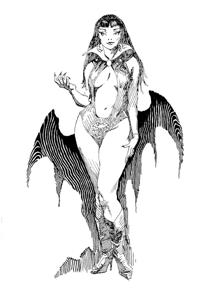 Vampirella after Frank Frazetta Digital Print