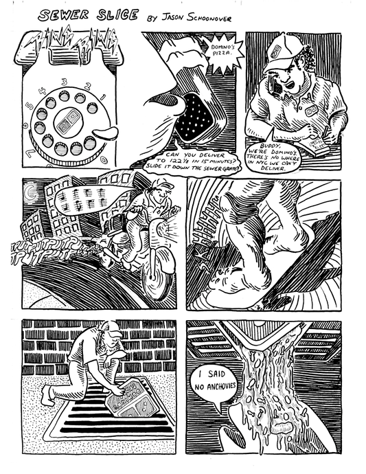 Kayfam Presents Turtles in Time: "Sewer Slice" TMNT Original Comic Art