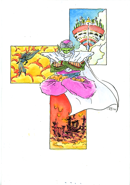 Dead Zone Piccolo Watercolor and Ink Drawing