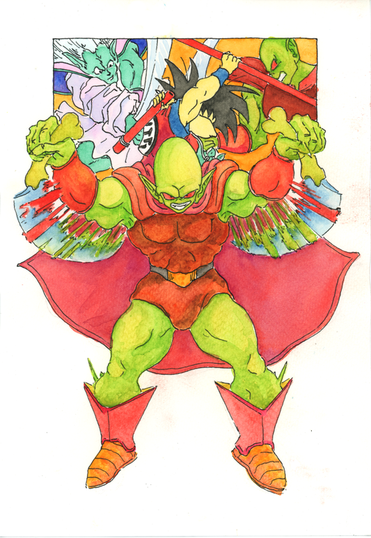 Dead Zone Ginger - Garlic Jr. Gang Watercolor and Ink Drawing