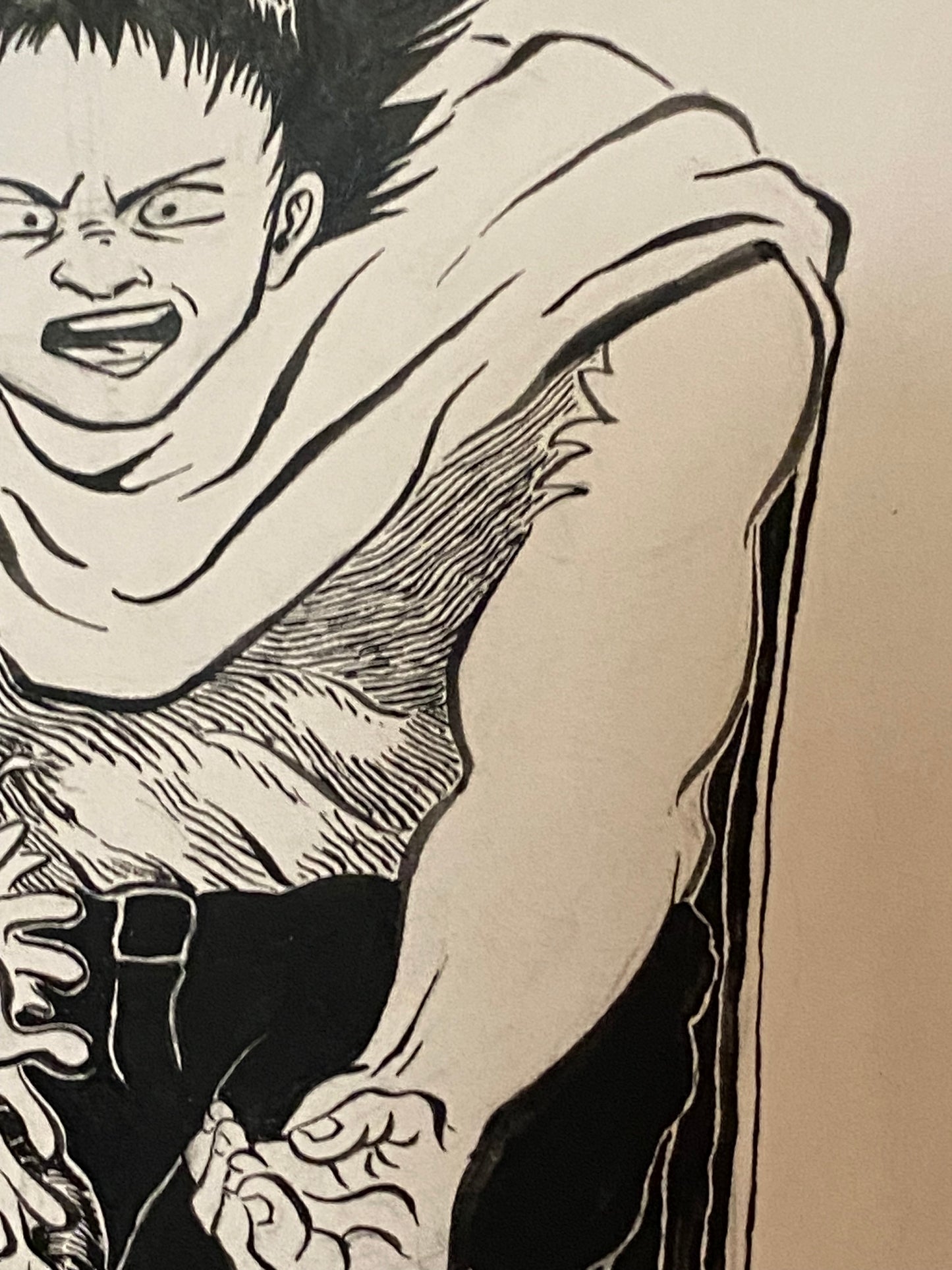 Tetsuo, after Katsuhiro Otomo, after Frank Miller Original Ink Drawing