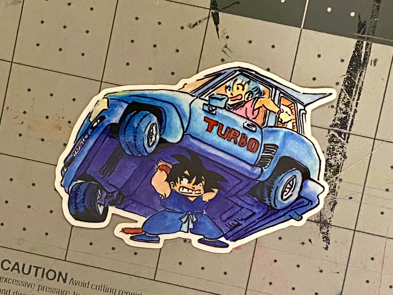 Goku Meets Bulma Sticker