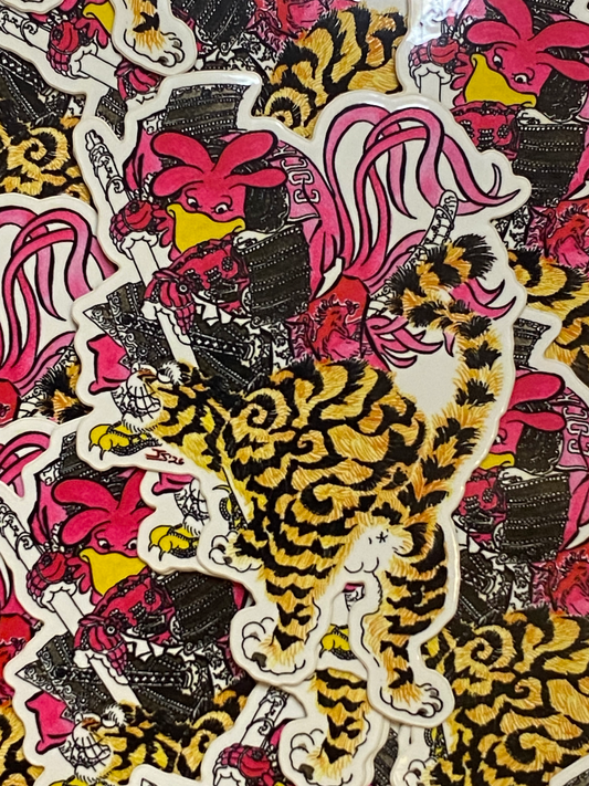 Gamecocks VS Clemson Samurai Sticker