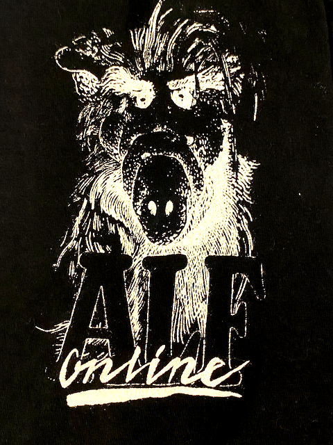ALF Online White on Black Shirt