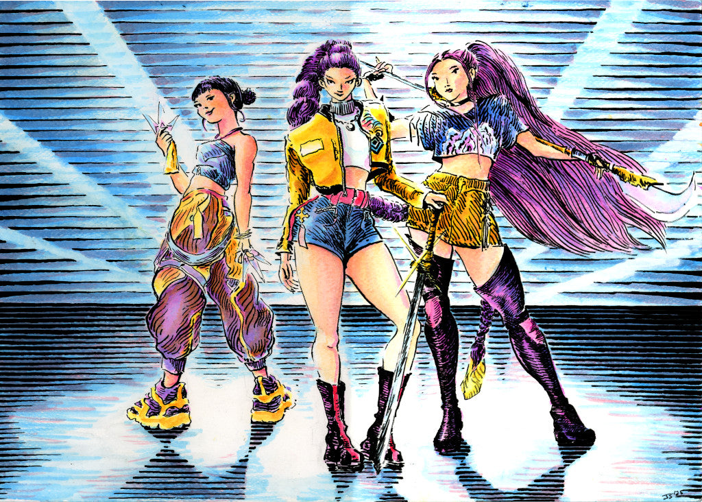 K-Pop Demon Hunters Huntrix Digital Print