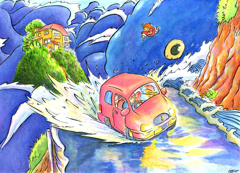Ponyo Digital Print