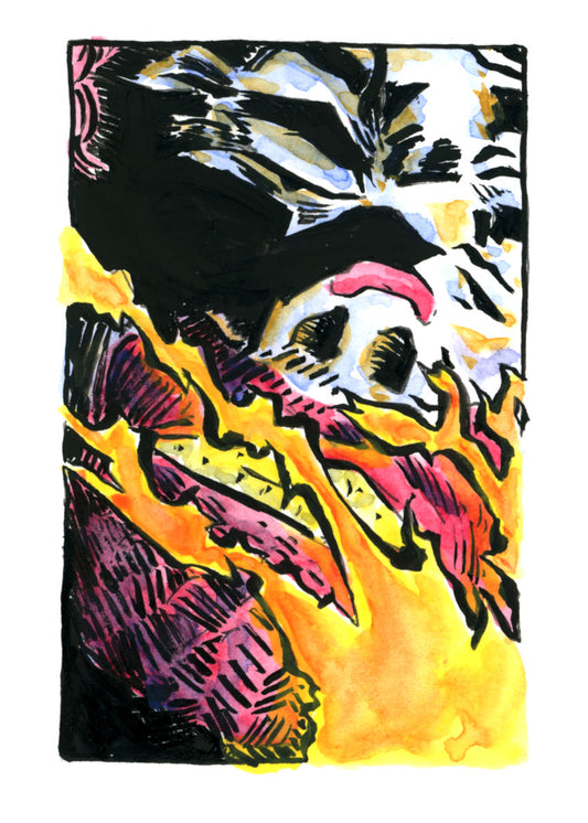 Dark Mac Tonight Returns - Ronald Watches it Burn 2 Digital Print
