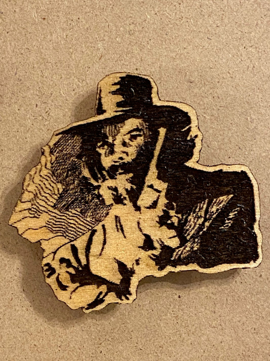 El Topo Wood Refrigerator Magnet